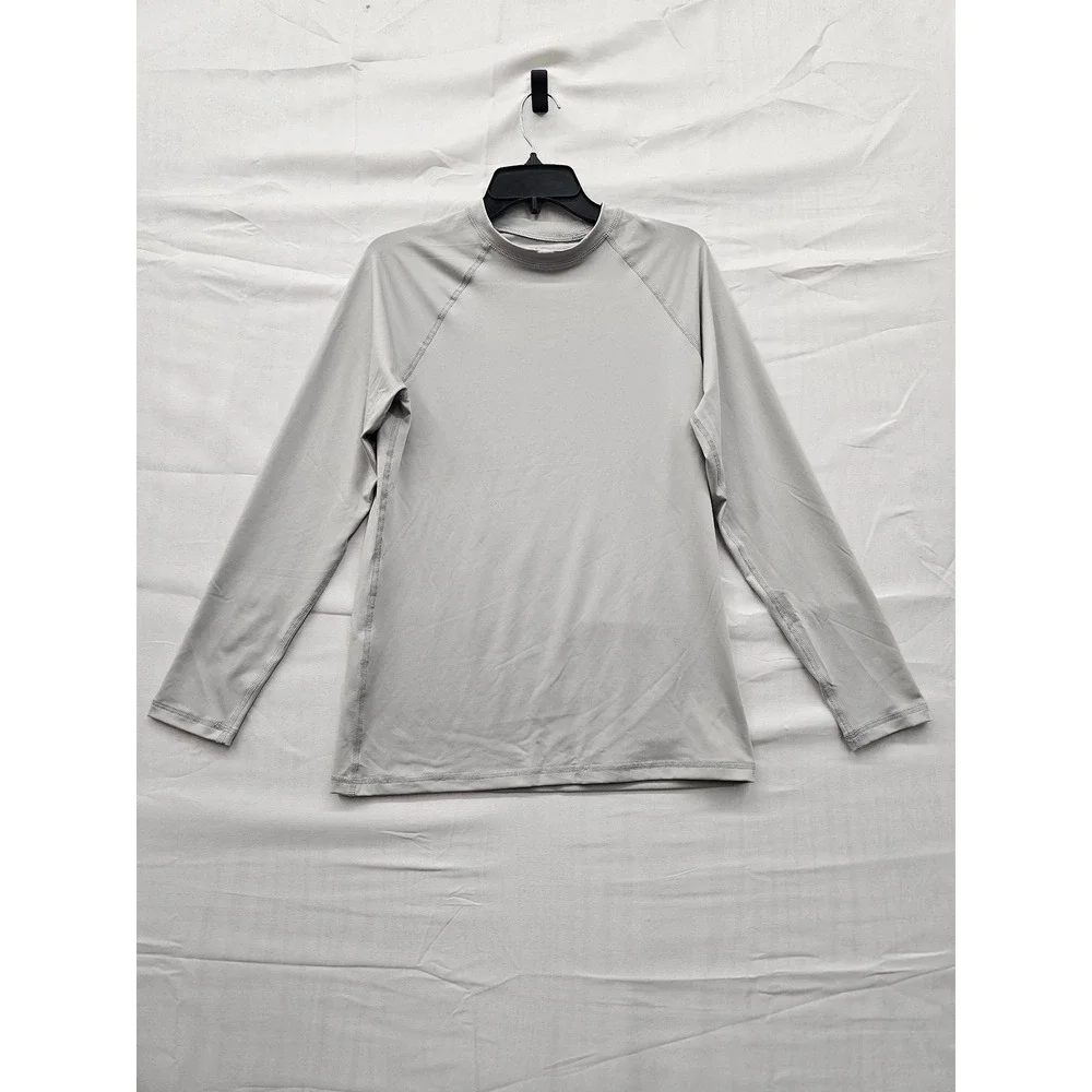 Goodfellow & Co Mens Long Sleeve‎ Rash Guard Light Gray Slim Fit Small NWT
